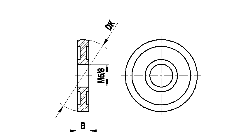M8 сферический диск из высокопрочной стали, DK 60 мм, для систем ZEISS A-5555-0208